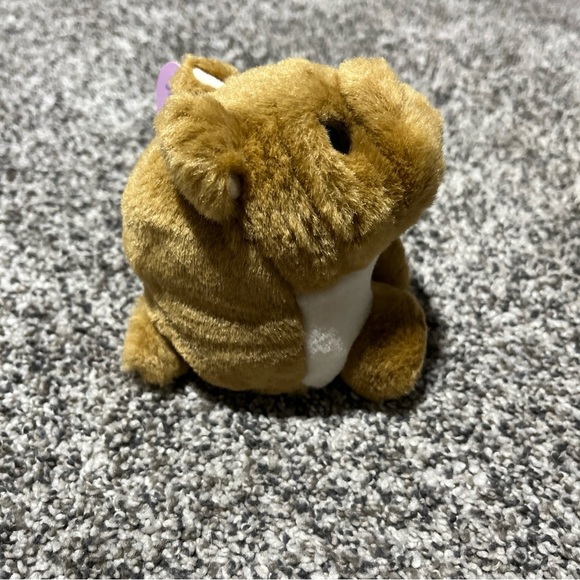 Swibco Puffkins Bosley Bulldog Plush Stuffed Animal Tan White Mini Vintage 4" - Picture 4 of 11